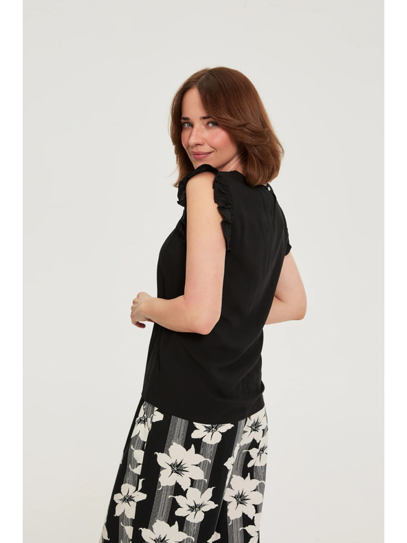 Moodo Košulja s volanima crna Moodo