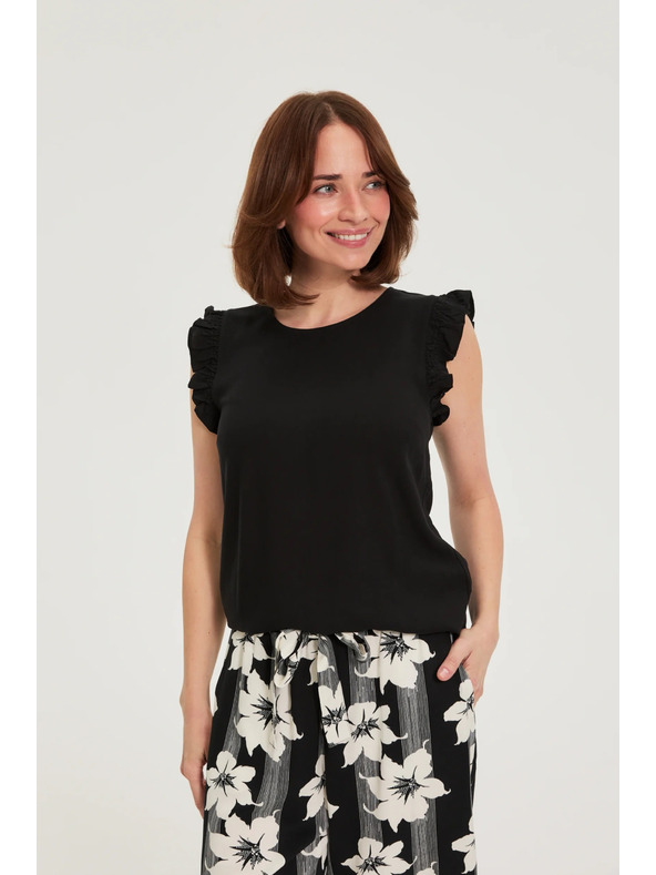 Moodo Košulja s volanima crna Moodo