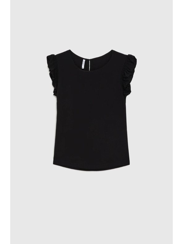 Moodo Košulja s volanima crna Moodo