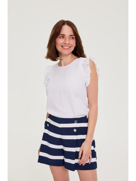 Moodo Košulja s volankama bijela Moodo