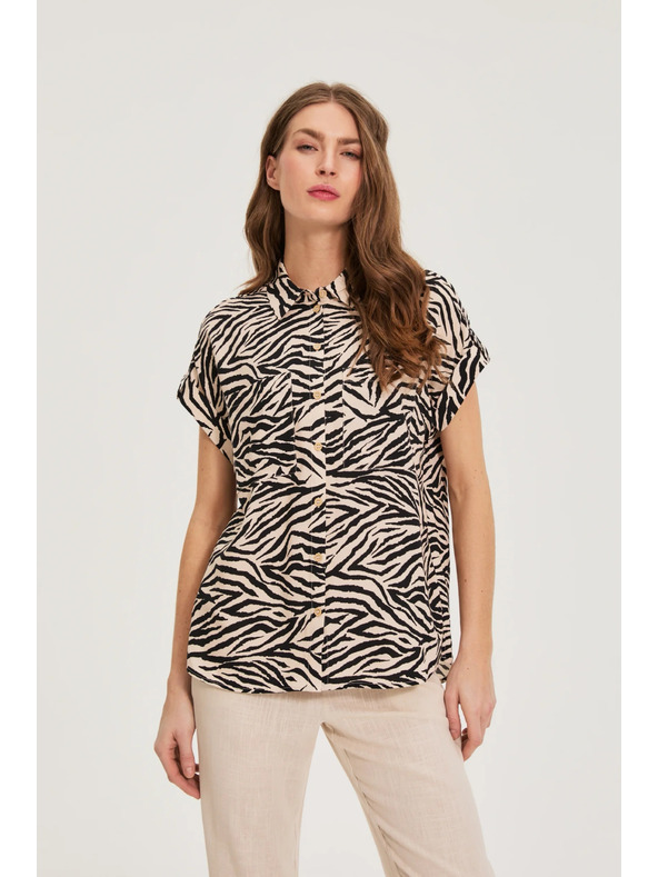 Moodo Košulja sa životinjskim uzorkom bež Moodo