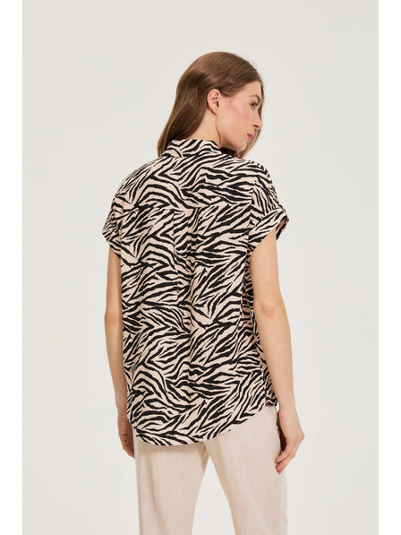 Moodo Košulja sa životinjskim uzorkom bež Moodo