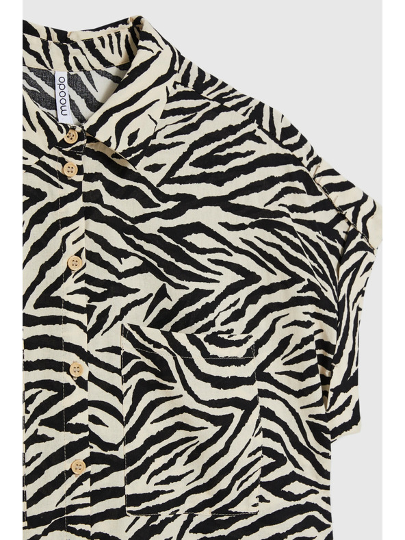 Moodo Košulja sa životinjskim uzorkom bež Moodo