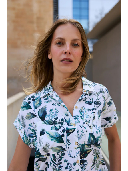 Moodo Bijela viskozna košulja Moodo