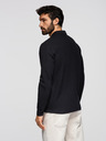 Ombre Clothing Muška polo košulja BASIC s dugim rukavima - crna V2 OM-POBL-0162 Ombre Clothing