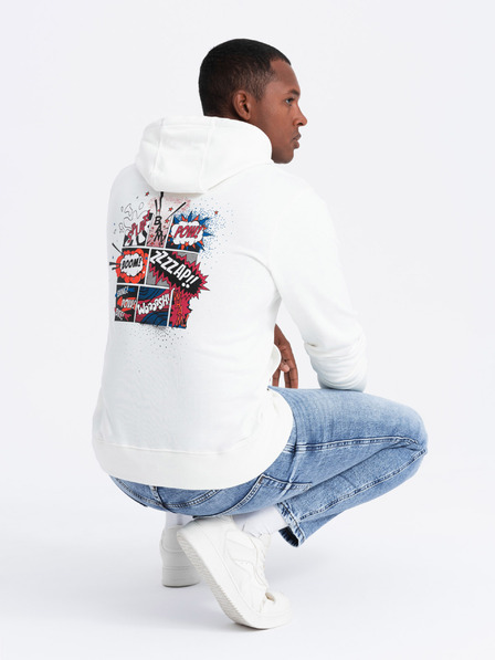 Ombre Clothing Krem muška majica s printom na leđima marke Ombre Clothing