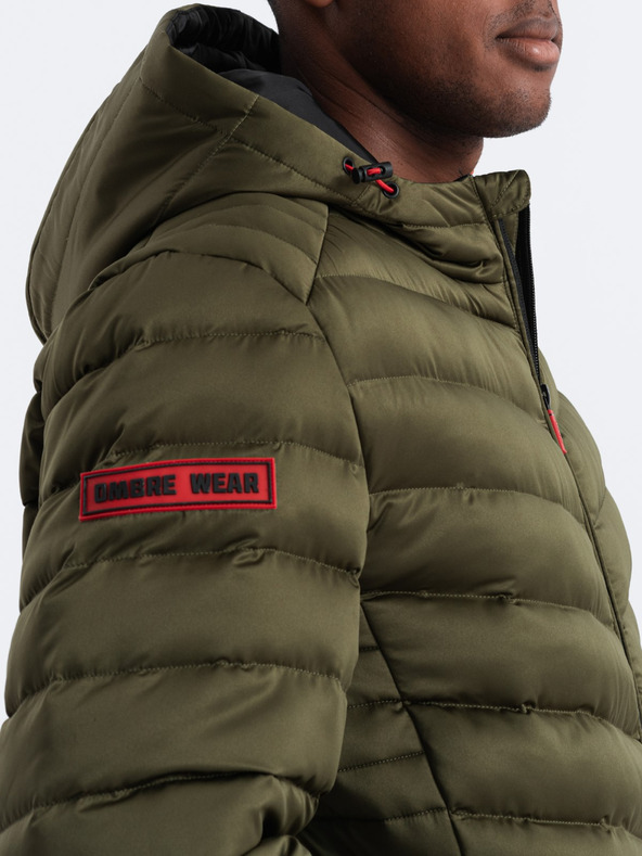 Ombre Clothing Ombre Clothing muška kaki prošivena lagana jakna