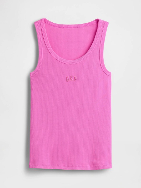 GAP Rebrasta majica bez rukava s logom GAP