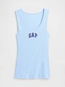 GAP Rebrasta majica bez rukava s logom GAP