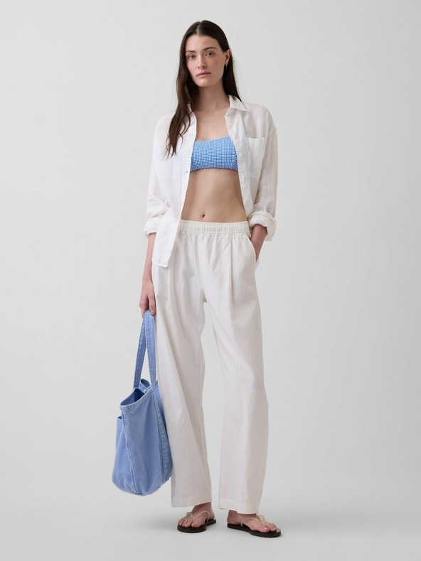 GAP Lanene hlače Easy Barrel GAP