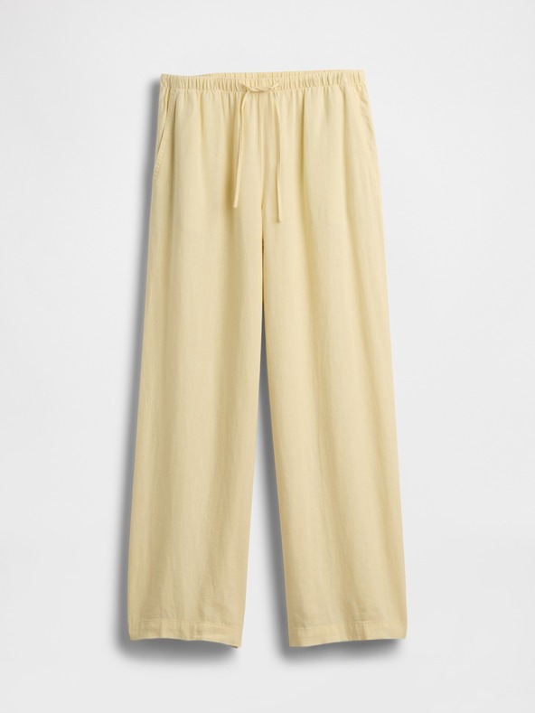 GAP Lanene hlače Wide-Leg GAP