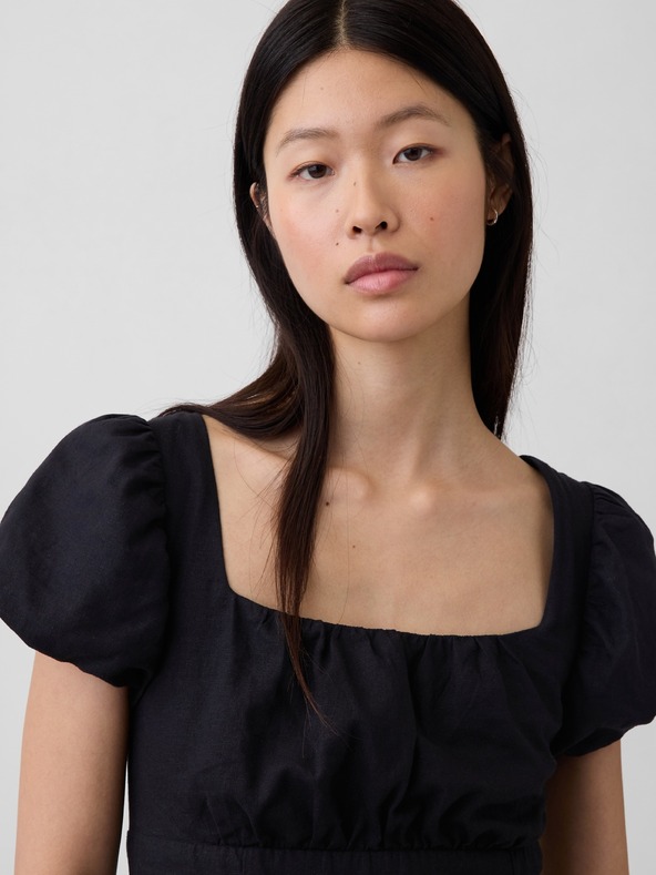 GAP Lanena maxi haljina s dzepovima GAP