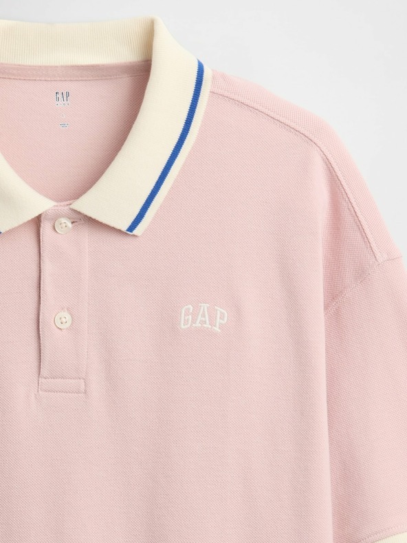 GAP Dječja oversize polo majica s logom GAP