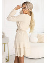numoco Senzualna mini haljina s križnim izrezom - bež