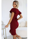 numoco Elegantna haljina s torbom izrezom - bordo boja Numoco NINA
