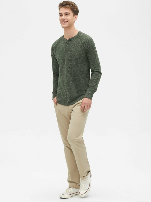 GAP Khaki hlače ravnog kroja GapFlex GAP