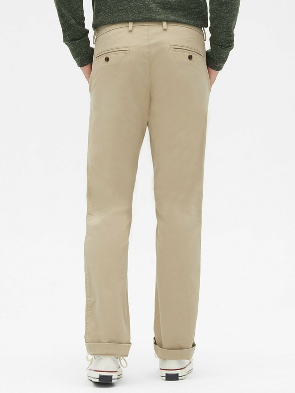 GAP Khaki hlače ravnog kroja GapFlex GAP