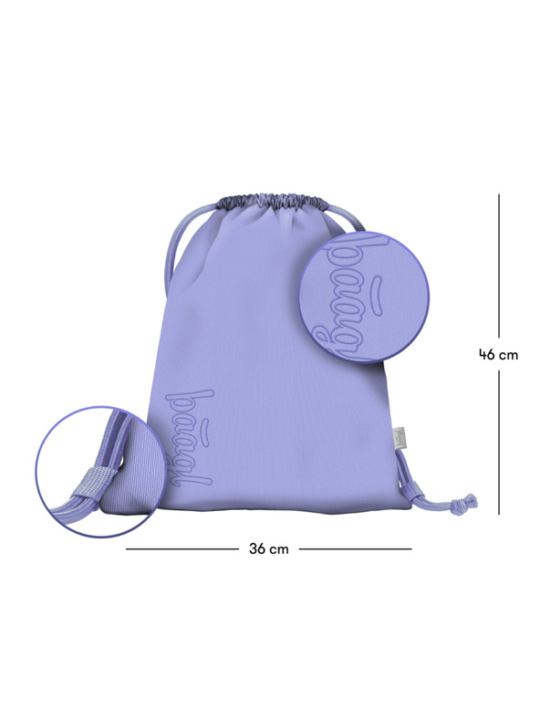 BAAGL  BAAGL 3 SET Skate Lilac: ruksak, pernica, vrećica