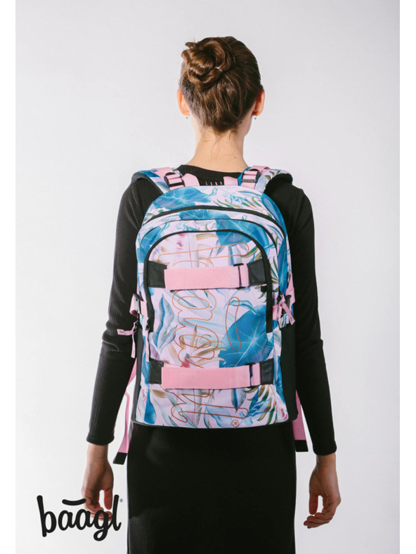 BAAGL  BAAGL SET 5 Skate Leafs: ruksak, pernica, vrećica, pojas, futrola za prijenosno računalo