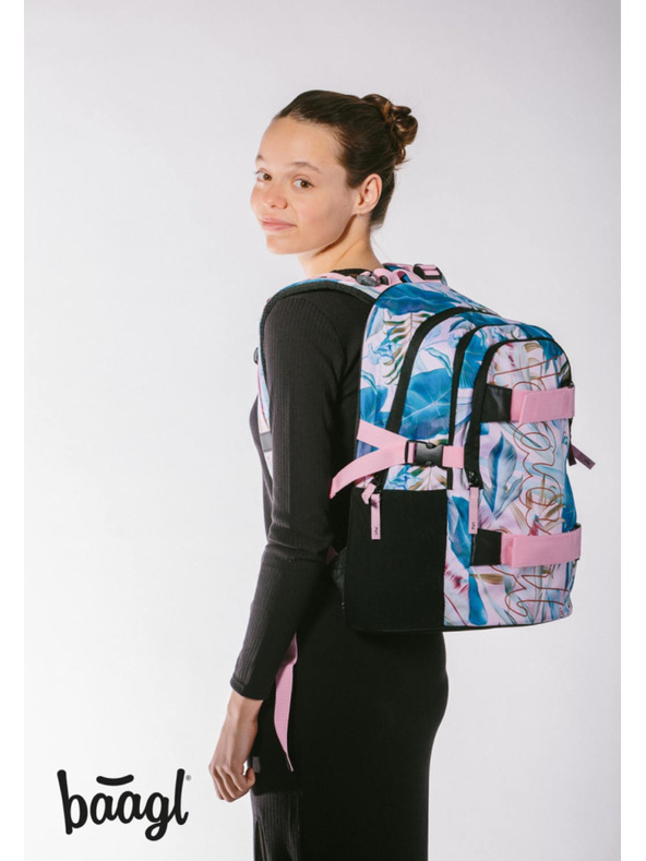 BAAGL  BAAGL SET 5 Skate Leafs: ruksak, pernica, vrećica, pojas, futrola za prijenosno računalo