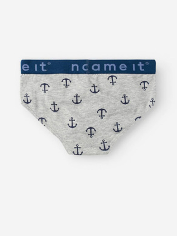 name it Set od tri dječja slip u sivoj i plavoj boji