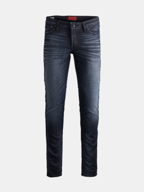 Jack & Jones Tamno plave slim fit traperice s efektom izlisanosti