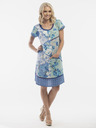 Orientique Plava ženska cvjetna haljina s primjesom Orientique lana