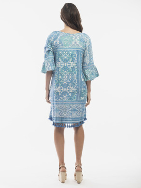 Orientique Plava ženska uzorastana haljina