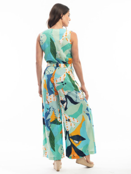 Orientique Tirkizni ženski uzorasti kombinezon