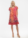 Orientique Crveno-narančasta ženska uzorastana haljina