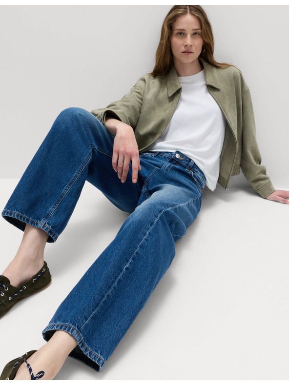 Marks & Spencer Ravne traperice sa srednjim strukom Marks & Spencer mornarsko plava