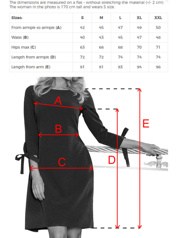 numoco ALICE Haljine s mašnama - bordo boje