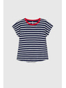 Moodo Prugasta tamno plava pamučna majica Moodo