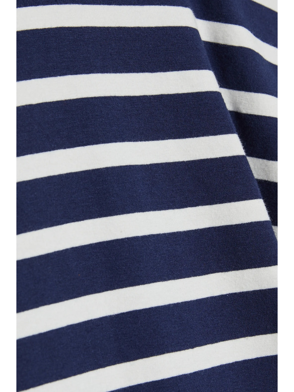 Moodo Prugasta tamno plava pamučna majica Moodo