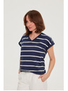 Moodo Bluza sa prugama tamno plava Moodo
