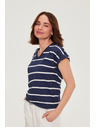 Moodo Bluza sa prugama tamno plava Moodo