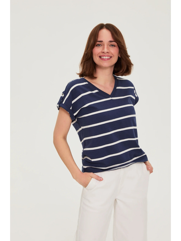 Moodo Bluza sa prugama tamno plava Moodo