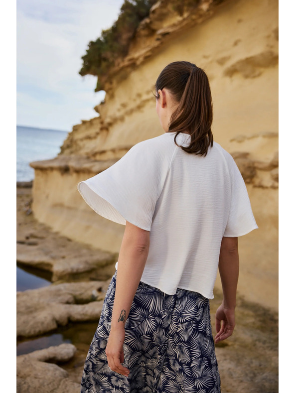 Moodo Košulja sa širokim rukavima bijela Moodo