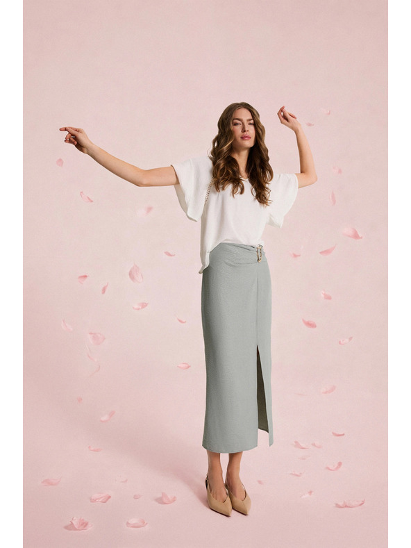 Moodo Košulja sa širokim rukavima bijela Moodo