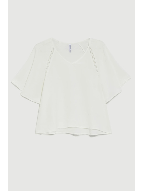 Moodo Košulja sa širokim rukavima bijela Moodo