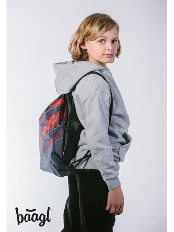 BAAGL  BAAGL SET 5 Core Lava: ruksak, pernica, vrećica, ledvinka, futrola za notebook