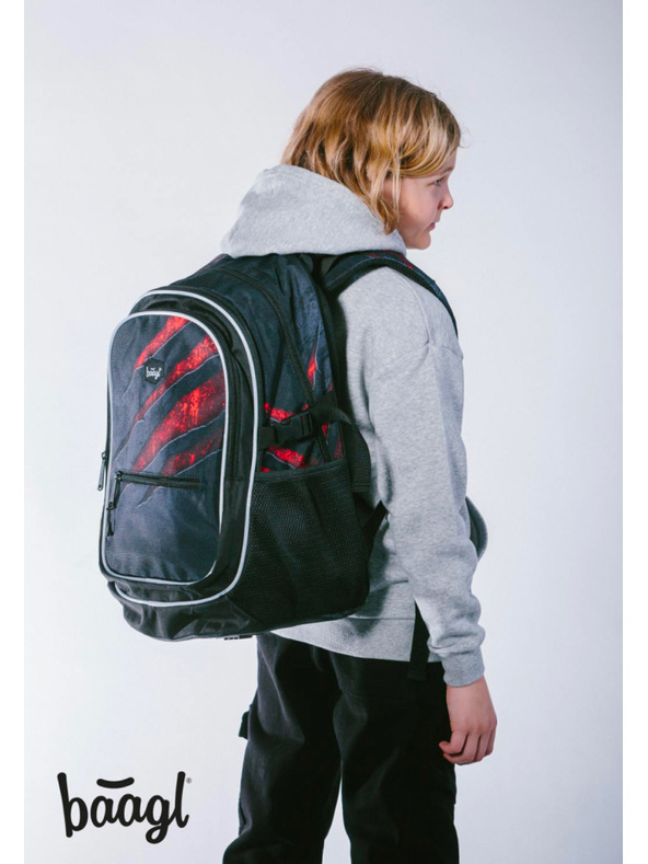 BAAGL  BAAGL SET 5 Core Lava: ruksak, pernica, vrećica, ledvinka, futrola za notebook