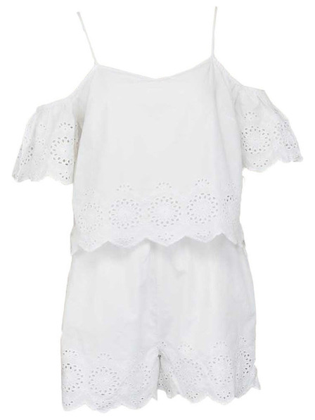 CAMAIEU Bijeli kombinezon CAMAIEU