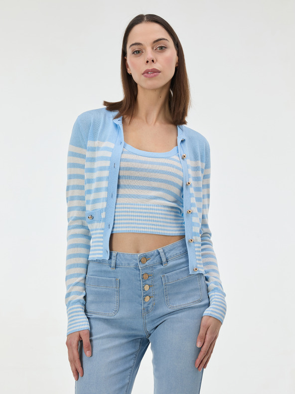 Orsay Svijetloplavi prugasti ženski kardigan ORSAY