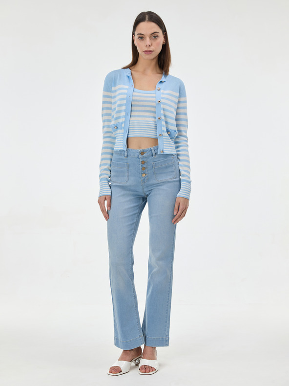 Orsay Svijetloplavi prugasti ženski kardigan ORSAY