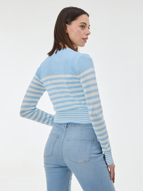 Orsay Svijetloplavi prugasti ženski kardigan ORSAY