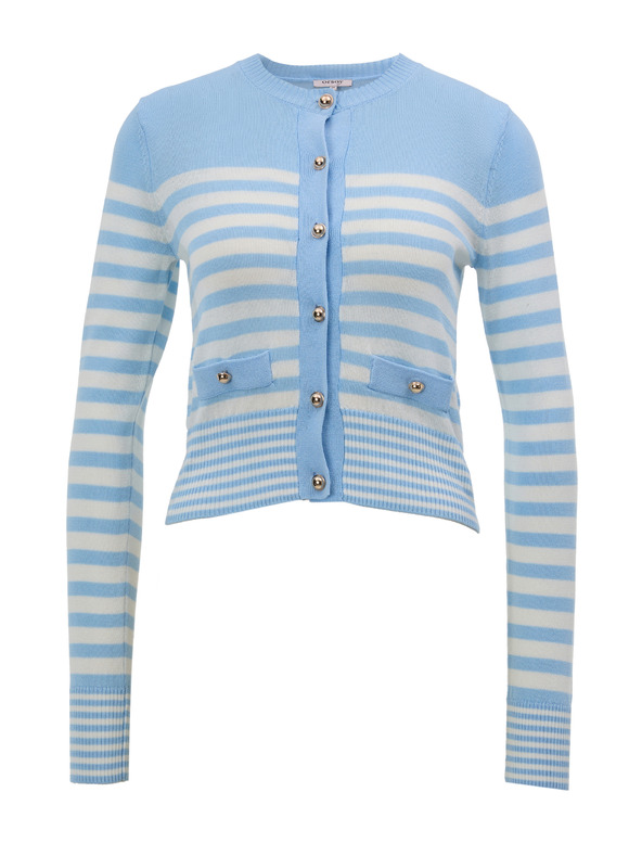 Orsay Svijetloplavi prugasti ženski kardigan ORSAY