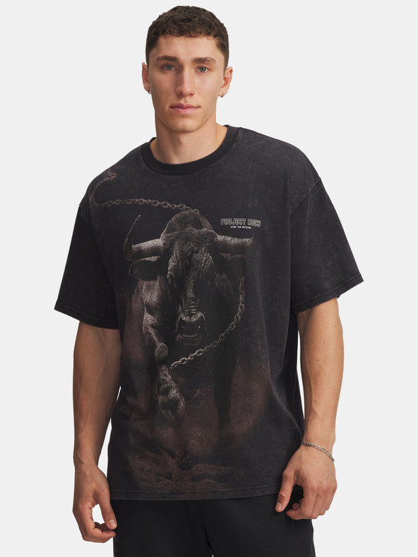 Under Armour Muška majica Under Armour Pjt Rck Washed HWT-BLK