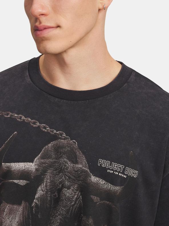 Under Armour Muška majica Under Armour Pjt Rck Washed HWT-BLK