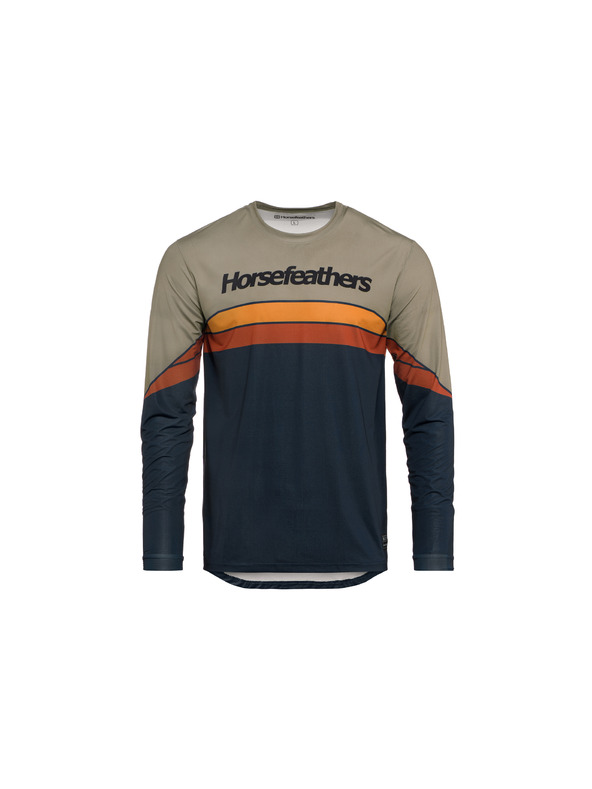Horsefeathers Bike dres Quantum LS - indigo/taupe